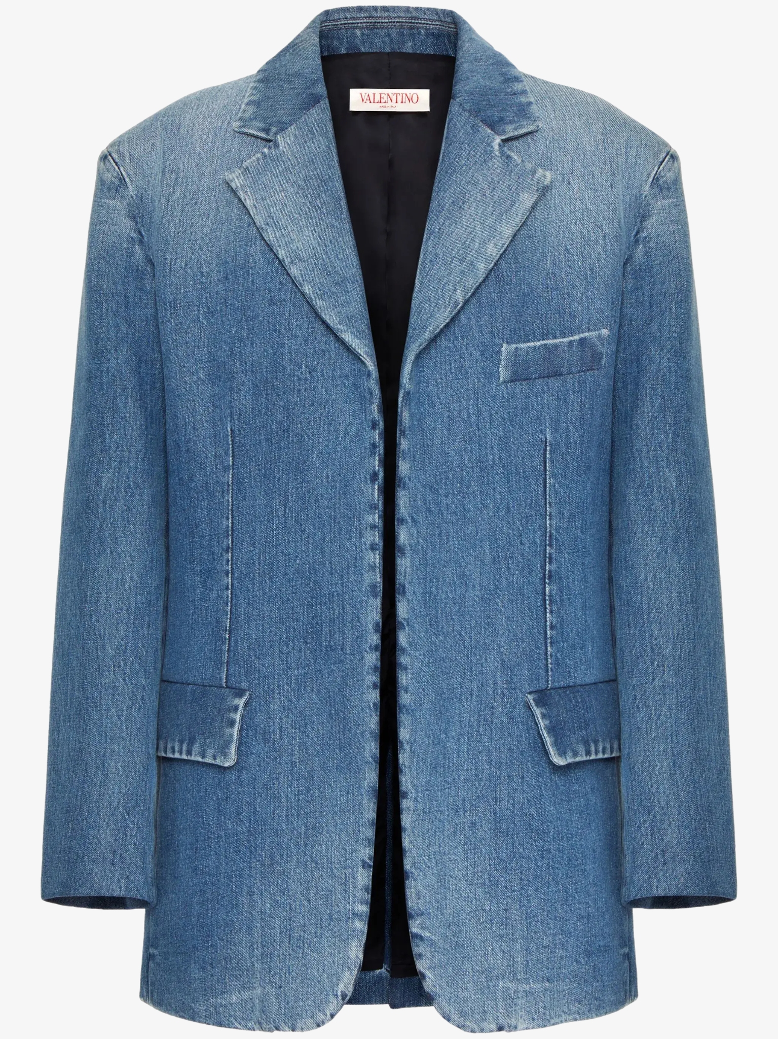 Vintage Blue Denim Blazer